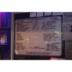 Band list for the show on January 19th, 2006.