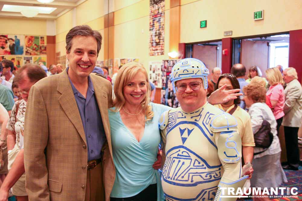 July 2006 Hollywood Collector's Show at the Burbank Airport Hilton.

This is Larry Anderson and TRON Guy with Cindy Morgan from Caddyshack and TRON.

Larry was originally pegged to play a major role in TRON.