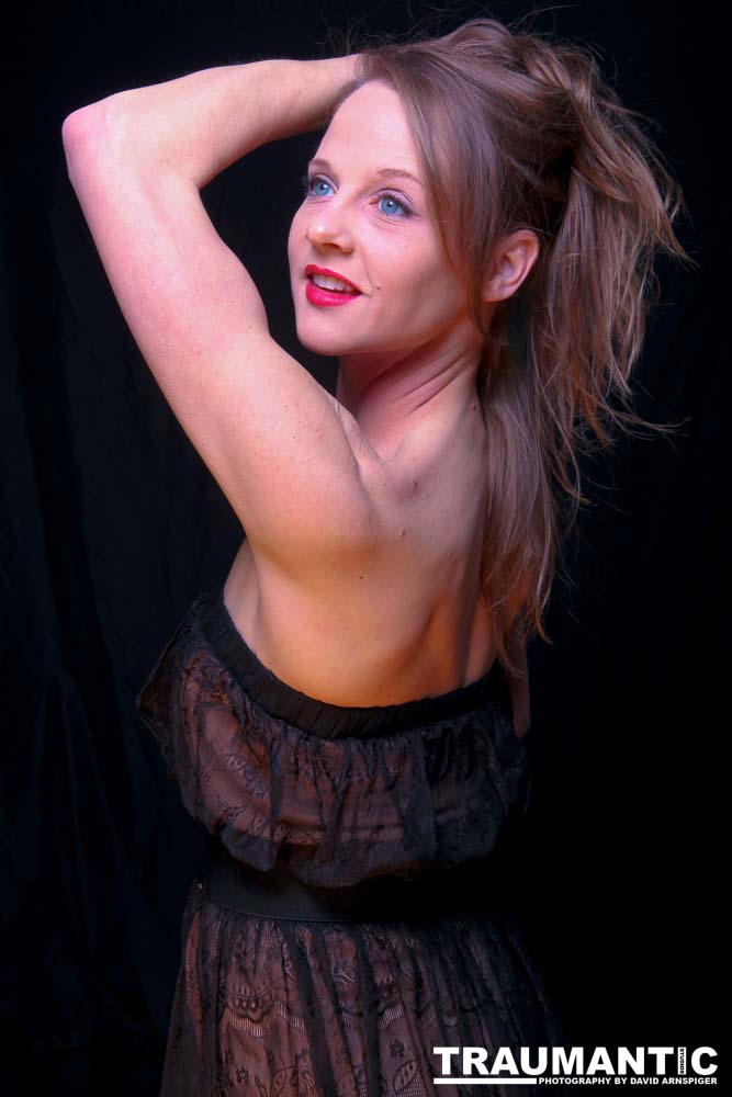 A really cute instructor who taught pole dancing.  Gorgeous eyes.