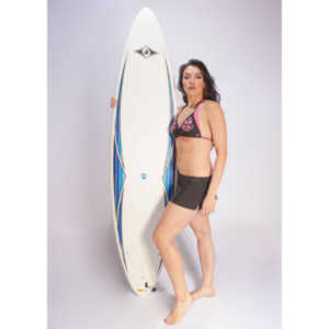 I got access to a friends surfboard and I needed a model.  Thankfully, Jenna was willing to step in.