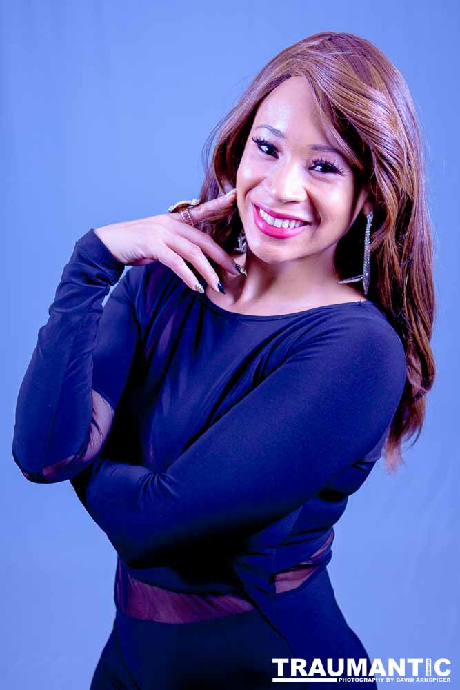 A makeup session for an earlier group shoot.  Flower was lovely.