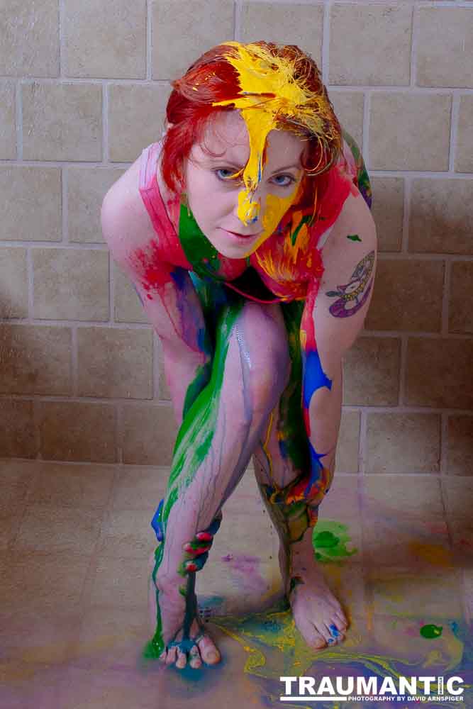 Rebecca had an idea to do a shoot with paint.  This is the result.