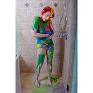 Rebecca had an idea to do a shoot with paint.  This is the result.