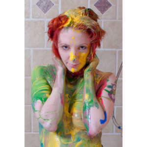 Rebecca had an idea to do a shoot with paint.  This is the result.