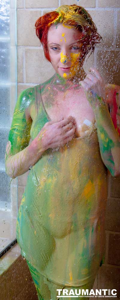 Rebecca had an idea to do a shoot with paint.  This is the result.