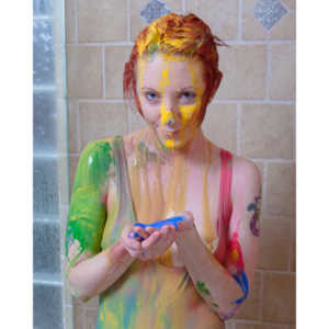 Rebecca had an idea to do a shoot with paint.  This is the result.