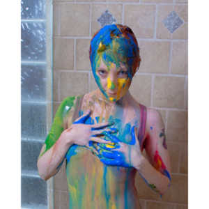 Rebecca had an idea to do a shoot with paint.  This is the result.