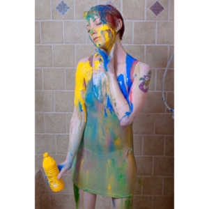 Rebecca had an idea to do a shoot with paint.  This is the result.