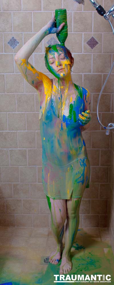 Rebecca had an idea to do a shoot with paint.  This is the result.