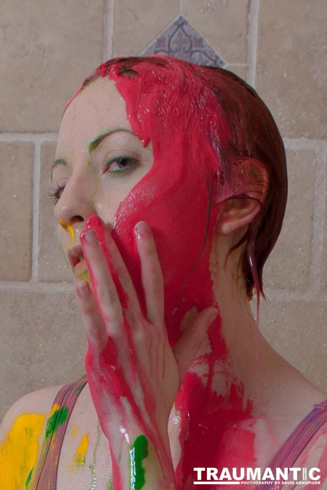 Rebecca had an idea to do a shoot with paint.  This is the result.