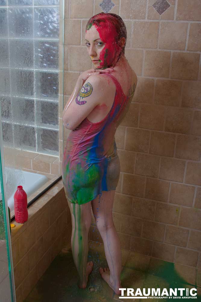 Rebecca had an idea to do a shoot with paint.  This is the result.