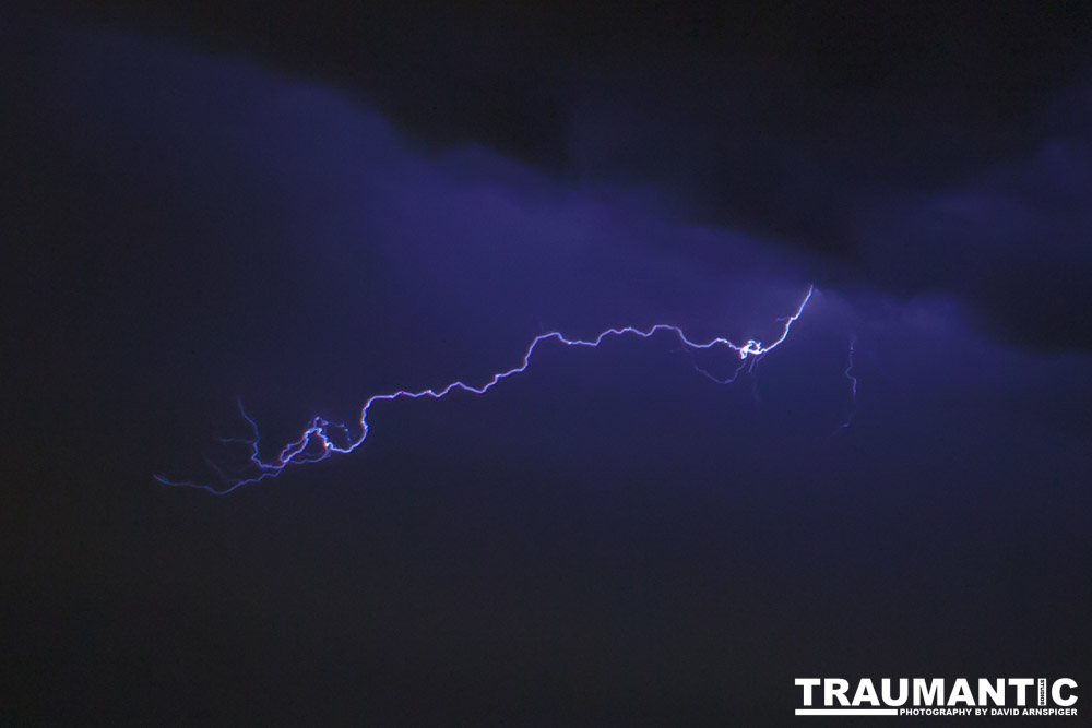 Lightning fun at the Holiday Twin drive-in.