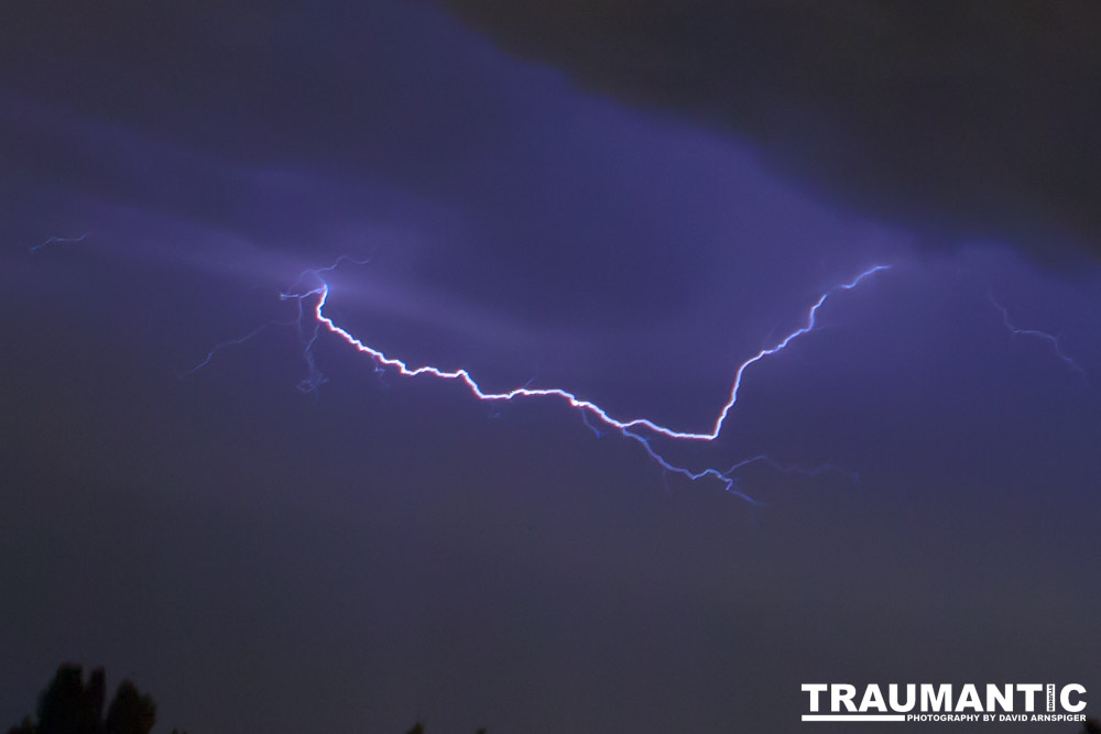 Lightning fun at the Holiday Twin drive-in.