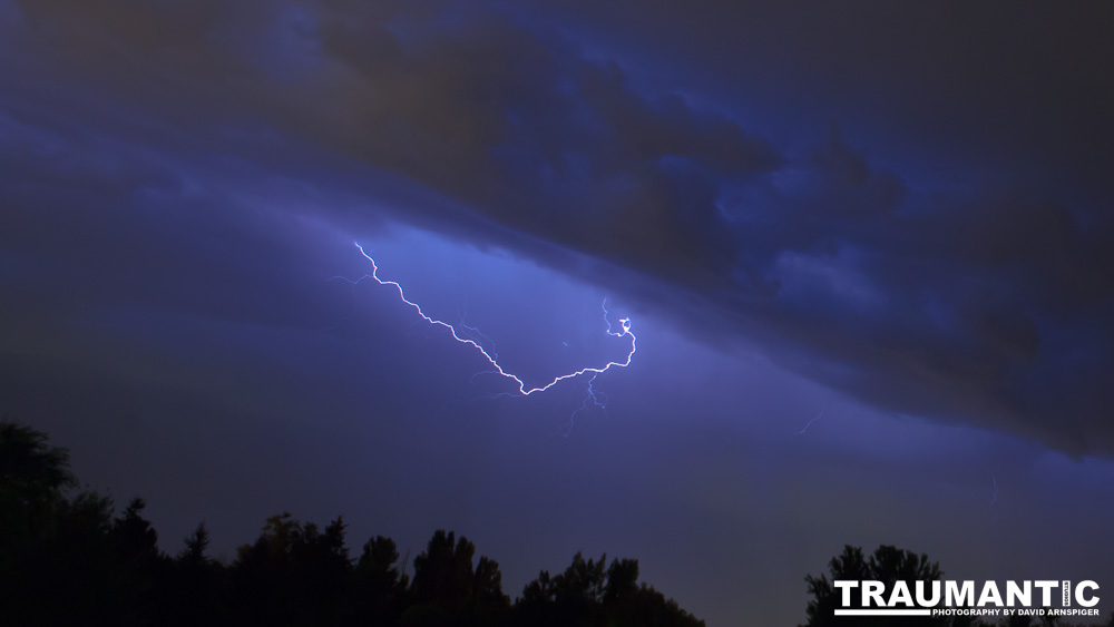 Lightning fun at the Holiday Twin drive-in.