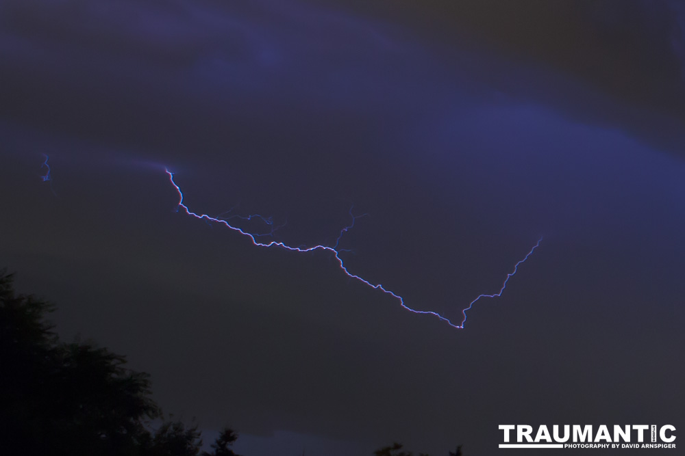 Lightning fun at the Holiday Twin drive-in.