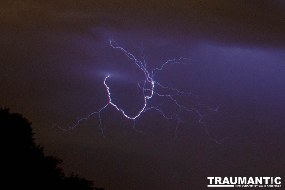 Lightning fun at the Holiday Twin drive-in.