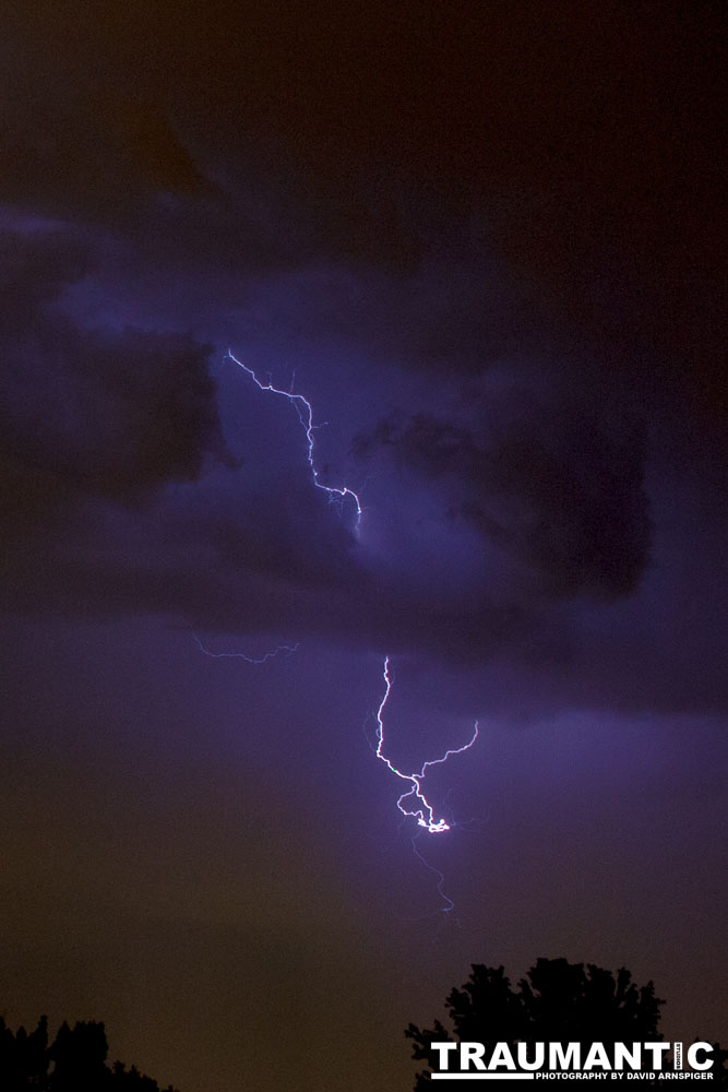 Lightning fun at the Holiday Twin drive-in.