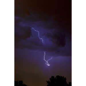 Lightning fun at the Holiday Twin drive-in.