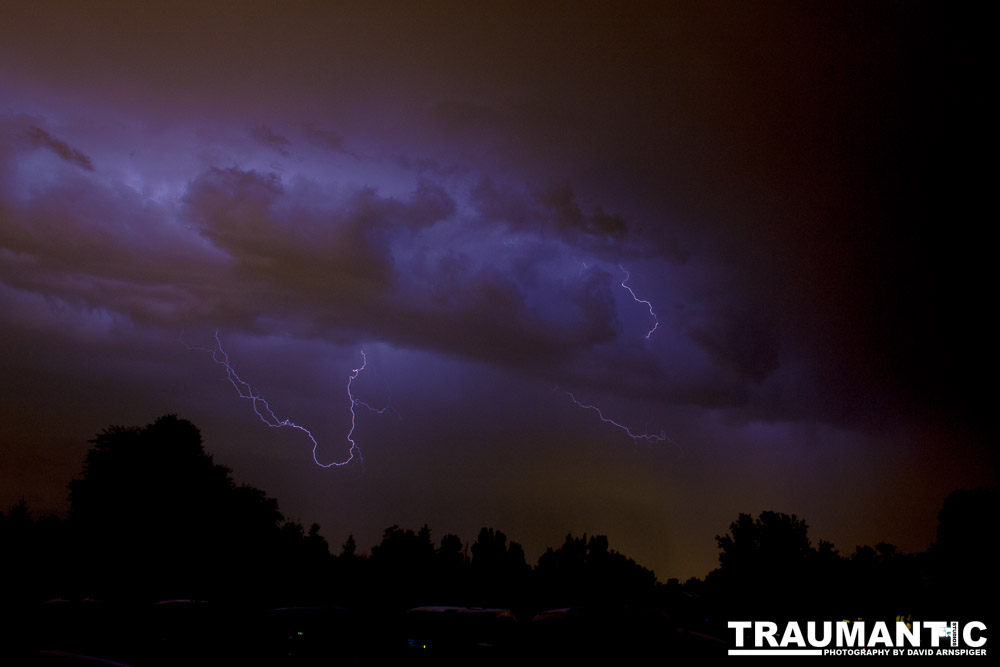 Lightning fun at the Holiday Twin drive-in.