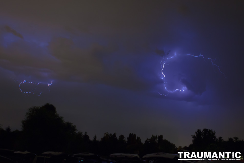 Lightning fun at the Holiday Twin drive-in.