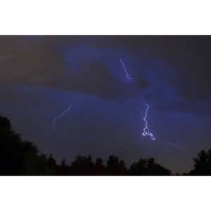 Lightning fun at the Holiday Twin drive-in.