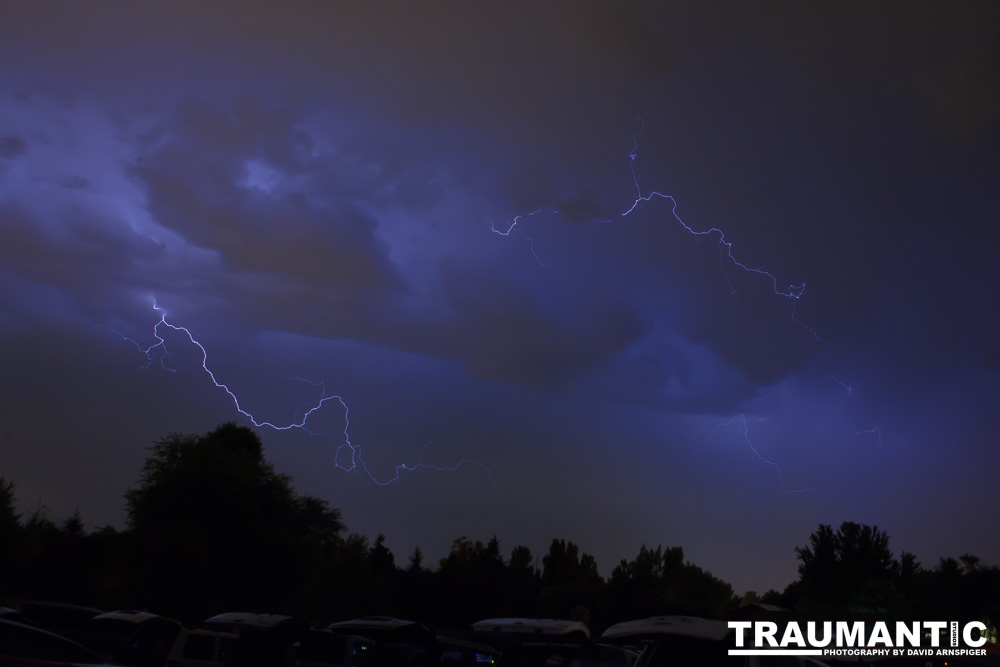 Lightning fun at the Holiday Twin drive-in.