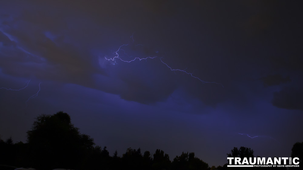 Lightning fun at the Holiday Twin drive-in.