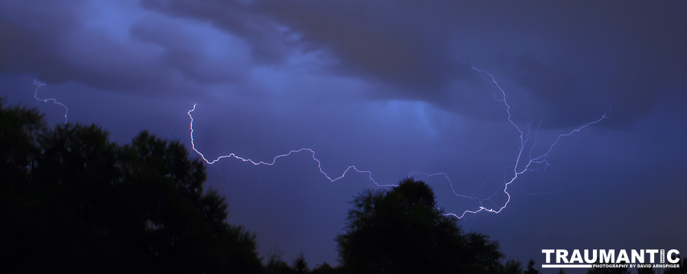 Lightning fun at the Holiday Twin drive-in.