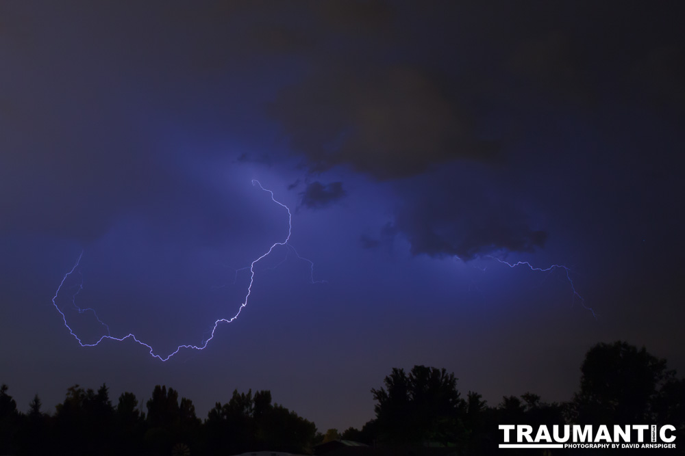 Lightning fun at the Holiday Twin drive-in.