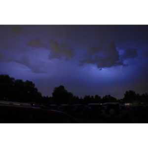 Lightning fun at the Holiday Twin drive-in.