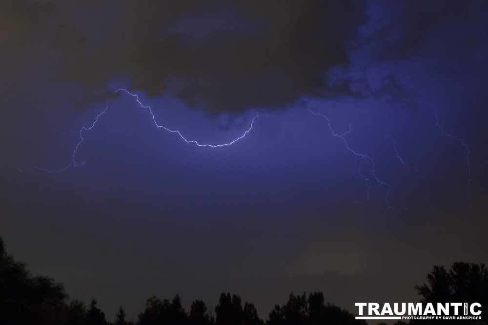 Lightning fun at the Holiday Twin drive-in.