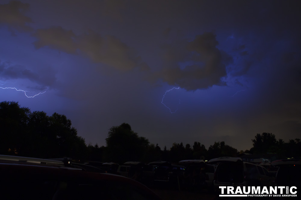 Lightning fun at the Holiday Twin drive-in.