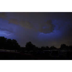 Lightning fun at the Holiday Twin drive-in.