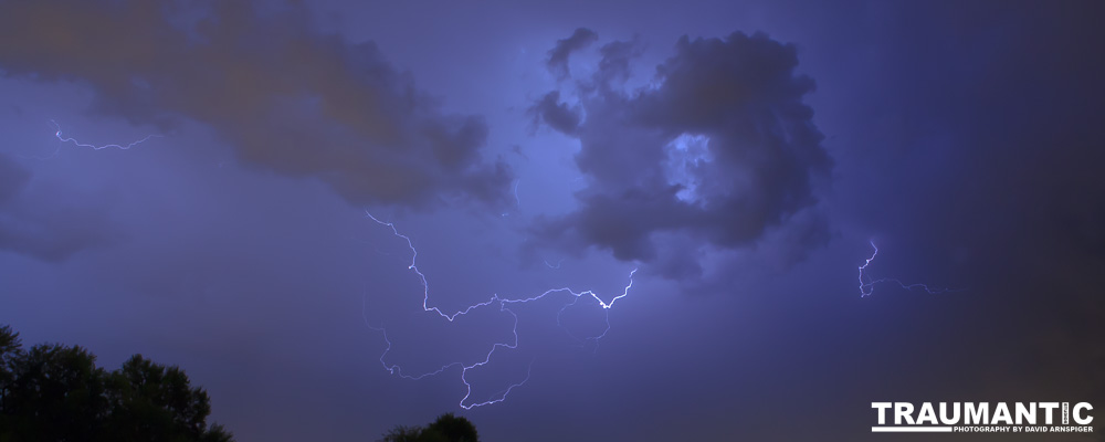 Lightning fun at the Holiday Twin drive-in.