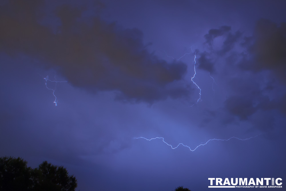 Lightning fun at the Holiday Twin drive-in.