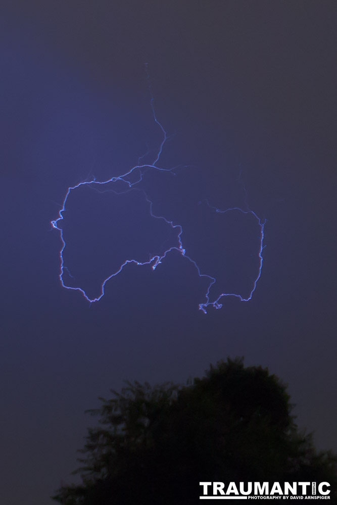 Lightning fun at the Holiday Twin drive-in.