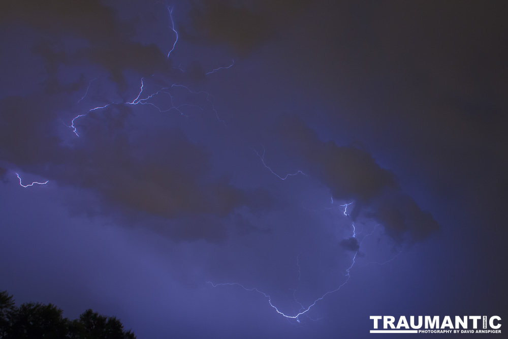 Lightning fun at the Holiday Twin drive-in.