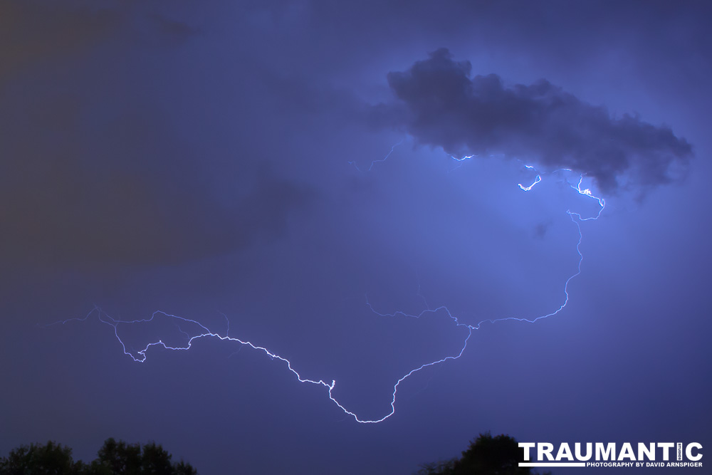 Lightning fun at the Holiday Twin drive-in.