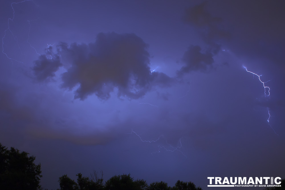 Lightning fun at the Holiday Twin drive-in.