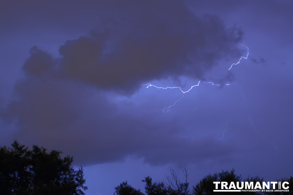 Lightning fun at the Holiday Twin drive-in.