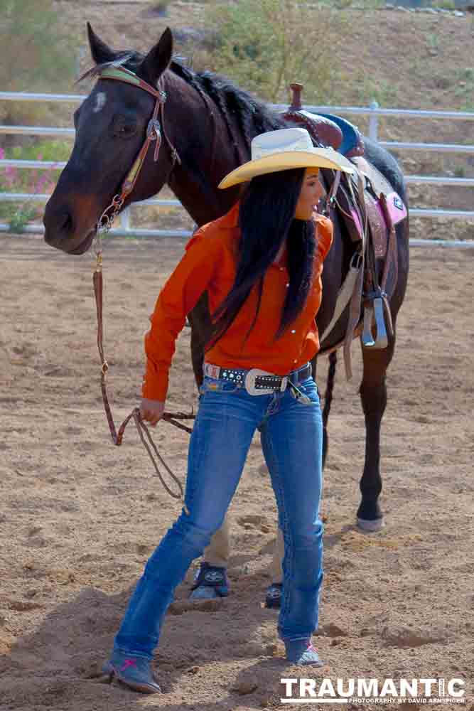 Beautiful women on horseback, count me in.