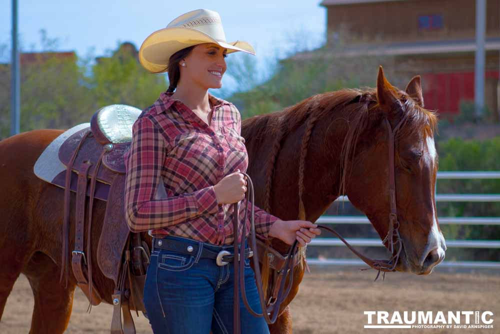 Beautiful women on horseback, count me in.