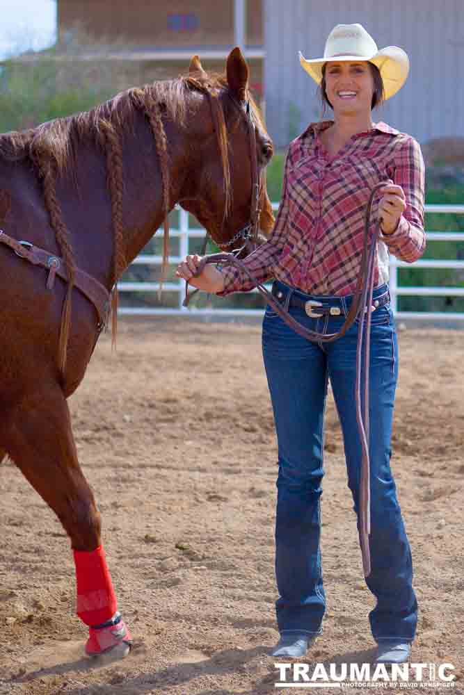 Beautiful women on horseback, count me in.