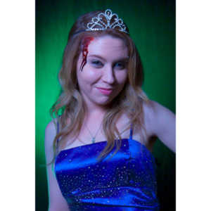 Whitney took me up on a shoot and tried out a look as a dead Prom Queen.  Once we got the green filters working, she looked great.