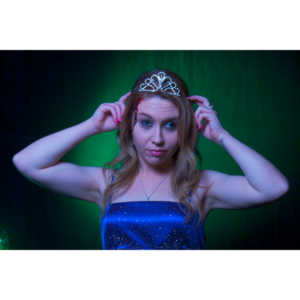 Whitney took me up on a shoot and tried out a look as a dead Prom Queen.  Once we got the green filters working, she looked great.