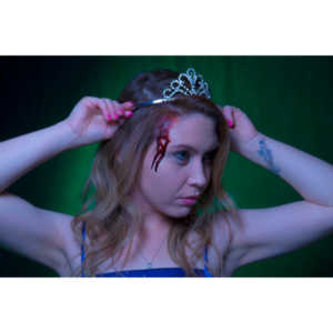 Whitney took me up on a shoot and tried out a look as a dead Prom Queen.  Once we got the green filters working, she looked great.