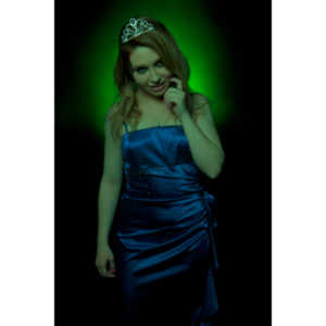 Whitney took me up on a shoot and tried out a look as a dead Prom Queen.  Once we got the green filters working, she looked great.