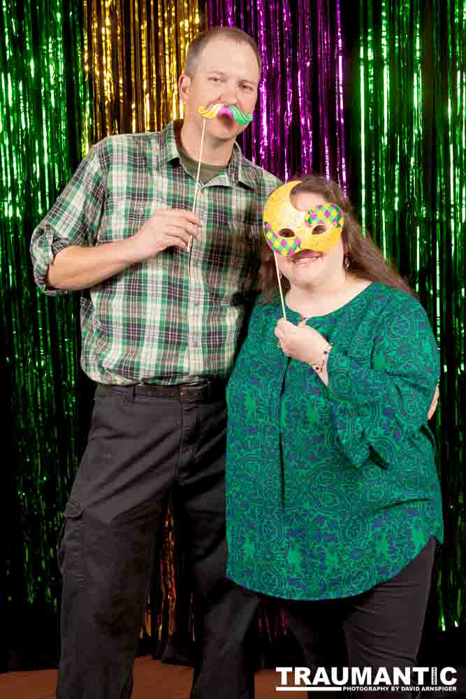Portraits from the photo booth at the annual Comedy Night for Animal House.