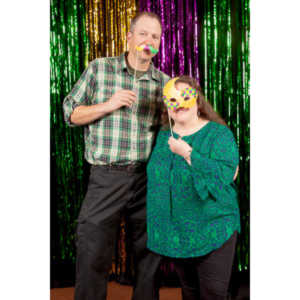 Portraits from the photo booth at the annual Comedy Night for Animal House.