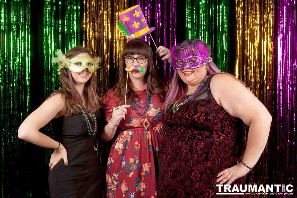 Portraits from the photo booth at the annual Comedy Night for Animal House.